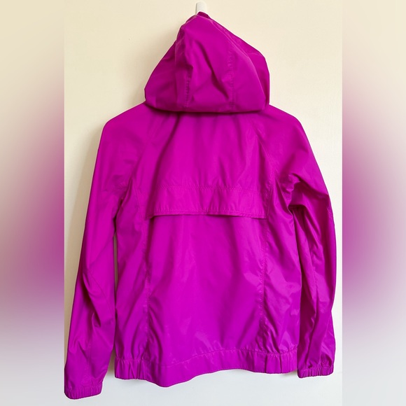 Columbia Jacket Fuchsia Raincoat Hood Front Zip Size Medium - Picture 2 of 8